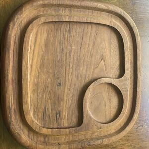 Solid Teak Wood Serving Tray